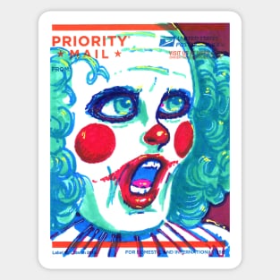 Horrible Clown slap Sticker